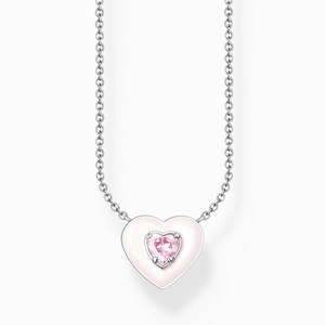 THOMAS SABO náhrdelník Heart with pink stones KE2184-041-9