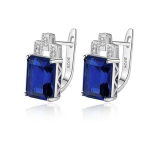 Linda's Jewelry Strieborné náušnice Navy Blue Ag 925/1000 IN374