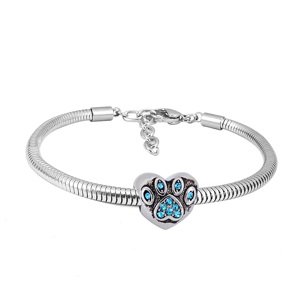 Linda's Jewelry Náramok Tlapka Blue Chirurgická oceľ INR082