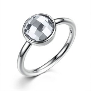 Linda's Jewelry Strieborný prsteň Shiny Effect Ag 925/1000 IPR024-8 Veľkosť: 54